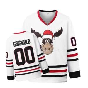 White Christmas Embroidery Custom Sublimated Ice Hockey Jerseys 9 ice hockey jerseys00007