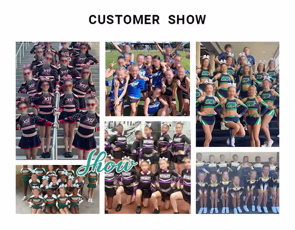 Custom Cheerleading Uniform And Cheerleading Skirt Full Cheerleading Apparel Sublimation Manufacturer Supplier Factory In China Forest Deer11