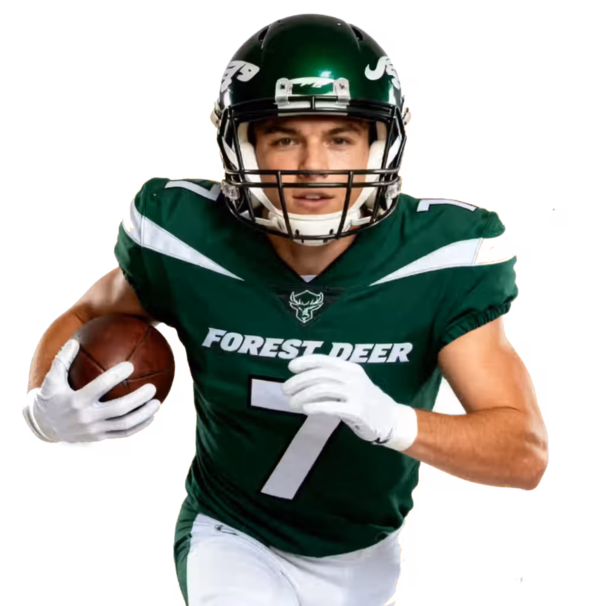 Custom sublimated American football jersey for clubs, schools and sports teams.